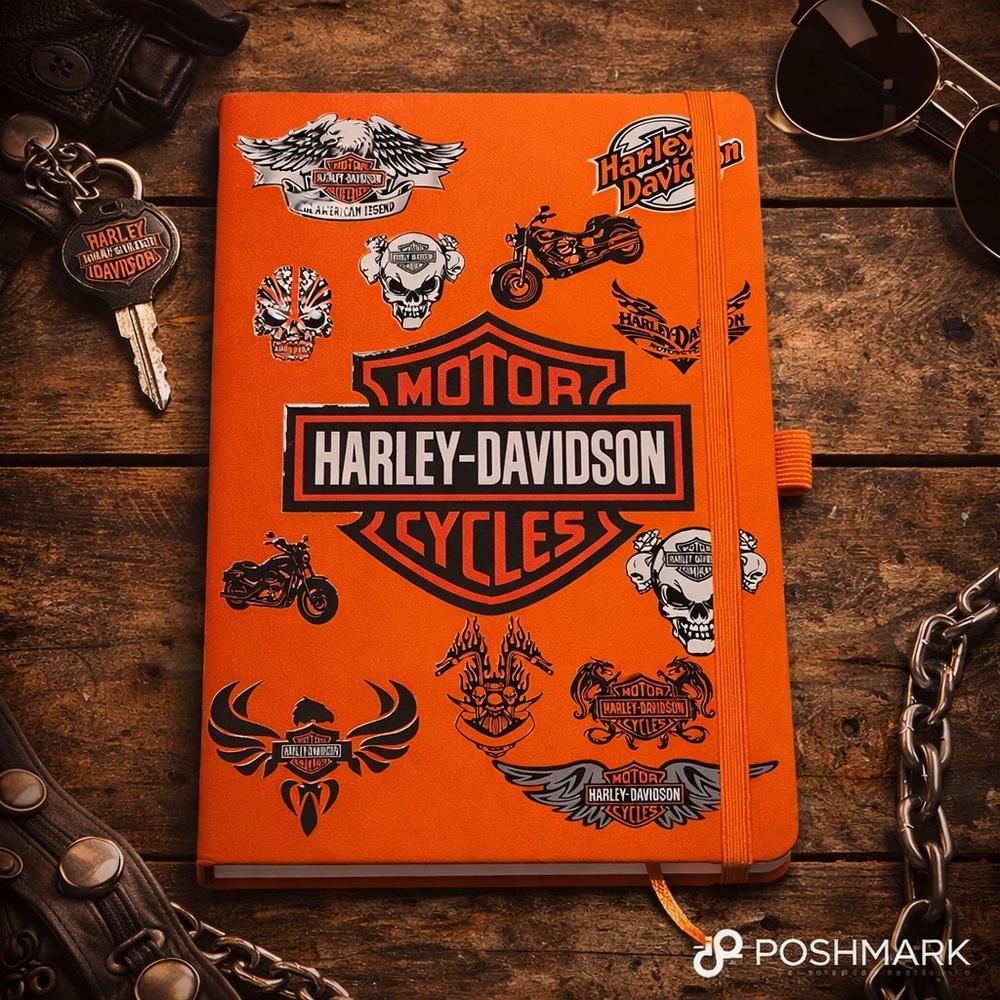 Orange and Black Notebook
